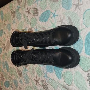 Nine West Women's Black combat boots
